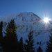 Die Januar-Sonne kämpft mit dem Fromberghorn