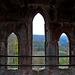 Gotisches Gruppenfenster im Wohnturm.