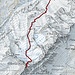 Schlussaufstieg: der Gipfel konnte auf der direkten Route bestiegen werden