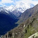 Langsam zieht es zu über dem Monte Rosa