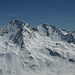 Flüela Wisshorn - view from the summit of Sentisch Horn.