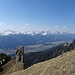 das Gailtal mit Kötschach-Mauthen und den Karnischen Alpen im Süden