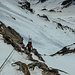 Und ab in den Klettersteig am Mitterkarjoch!