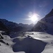 Blick talauswärts nach Zermatt