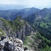 unten gut sichtbar der Aufstiegsweg