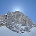 die Westwand der Watzmann Jungfrau kurz vor "Sonnenaufgang"