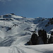 View back to Maschgenkamm after skiing down.