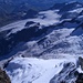 Blick vom höchsten Bündner auf Morteratsch- und Pers Gletscher