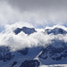 Wolkenfetzen um den Piz Bernina