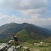 Corno Orientale di Canzo : panoramica sui monti Prasanto, RAI, Cornizzolo