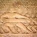 Relief in der äußeren Galerie von Angkor Wat.
