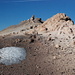 ein kleiner Schneerest auf der Flanke des Teide beim Weg zum Mirador de Pico Viejo