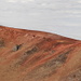 rotes Lavagestein auf dem Kraterrand des Pico Viejo