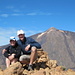 Geschafft! Wir auf dem Gipfel des Montana Pasajiron mit Teide im Hintergrund.