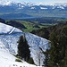 Höhenkurven mit Fernsicht auf der Alp Scheidegg