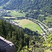 Blick in's Vorderrheintal nach Danis / Mutteins - flussaufwärts