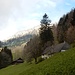 Start beim Unteren Brüggli - mit Blick zur Wandflue