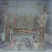 Heiliggrabkapelle in der Kathedrale St-Nicolas Fribourg mit der Darstellung der Grablegung Christi (1433)