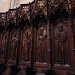 Holzrelief im Chorgestühl der gotischen Kirche St. Etienne in Moudon