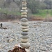 The river has plenty of rocks to practice building "Steimannli" aka cairns :-)