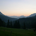 Sur le Tour du Mont Blanc: Lumière du soir à Nant Borrant