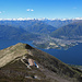 Auf dem Monte Gambarogno. Gut sichtbar ist das Maggia-Delta