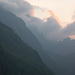 Sur le Tour du Mont Blanc: Orage sur l'Aiguille Noire de Peuterey