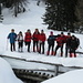 foto al ponte di alpe Prato: da sinistra,Luisa,Pia,Elena,Marina,Flora,Laura,Italo,Adriano e Anna