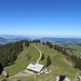 Blick über die Hochhäderich-Alpe hinweg Richtung Bodensee