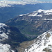 Und Chamonix ist auch nicht weit: über Leukerbad das Massif du Mont Blanc