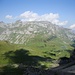Waldisee und umliegende Gipfel, im Aufstieg zum Bockalpeli
