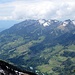 Blick zu den Flysch-Bergen des Grossen Walsertals - eine tolle Wanderregion