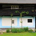 Tuhaň, Umgebindehaus mit typischem Balkon