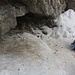 Foto vom 23.1.2010 - 1. Versuch Dent de Vaulion:<br /><br />Höhleneingang der Grotte aux Fées.