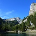 ein schönes Ende an dem angelegten Speichersee unterhalb der Erfurter Hütte