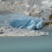 Gletscherreste, die Verbindung zum oberen Gletscher gibt es nicht mehr
