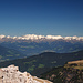 Blick Richtung Norden, Zillertaler Alpen, links der Bildmitte der Hochfeiler