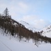 Am Morgen um 08.00 Uhr im Aufstieg zum Val d'Olgia. Im Hintergrund, ca. Bildmitte, das Tagesziel: Helgenhorn 2837m