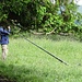 Remo, the Alphorn Player at the Waldweid with his Carbon-Alphorn.