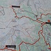 il sentiero per il Verosso può essere catalogato come "secondario", nella mappa è meno spesso dei più famosi tracciati per Monscera e Alpe Laghetto