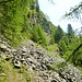 Zahmer Weg in wilder Umgebung. Der Weg nach Monte sopra Gresso