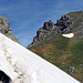 noch ein weiteres Schneefeld auf dem Weg zur Pfälzerhütte.