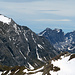 Aussicht vom Naafkopf, dem Dreiländergipfel, Schweiz/Liechtenstein/Österreich zur Drusen- und Sulzfluh