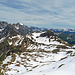 Aussicht vom Naafkopf, dem Dreiländergipfel, Schweiz/Liechtenstein/Österreich