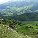 Vom Oberwis Chopf hatte ich einen Blick auf unseren Aufstieg und zum späteren Abstieg via Ruine