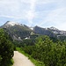 Auf dem Weg zum Carl-von-Stahlhaus - Der Schneibstein frisch angezuckert. 