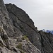Kleiner Klettersteig auf der Westseite - A/B ist wohl die Schwierigkeit
