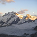 Das Breithorn 4164m  und rechts davon Klein Matterhorn