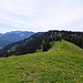 Roßkopf (1580 m), Blick über den Kamm der zum Stolzenberg führt.