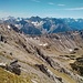 Blick über den Kamm der Pleis(joch)spitze in die Lechtaler Alpen.